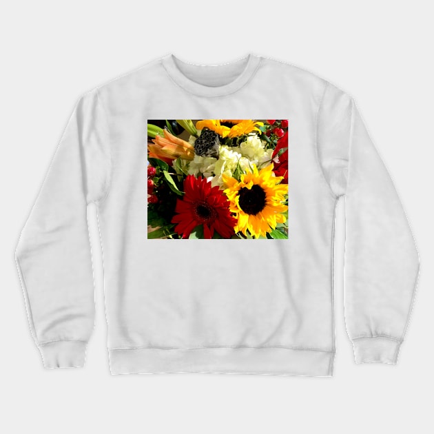 Colorful sunflowers Crewneck Sweatshirt by Dillyzip1202
